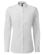 Premier Workwear Ladies Banded Collar Grandad Shirt - PR358M