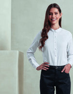 Premier Workwear Ladies Banded Collar Grandad Shirt - PR358M - thumbnail 1