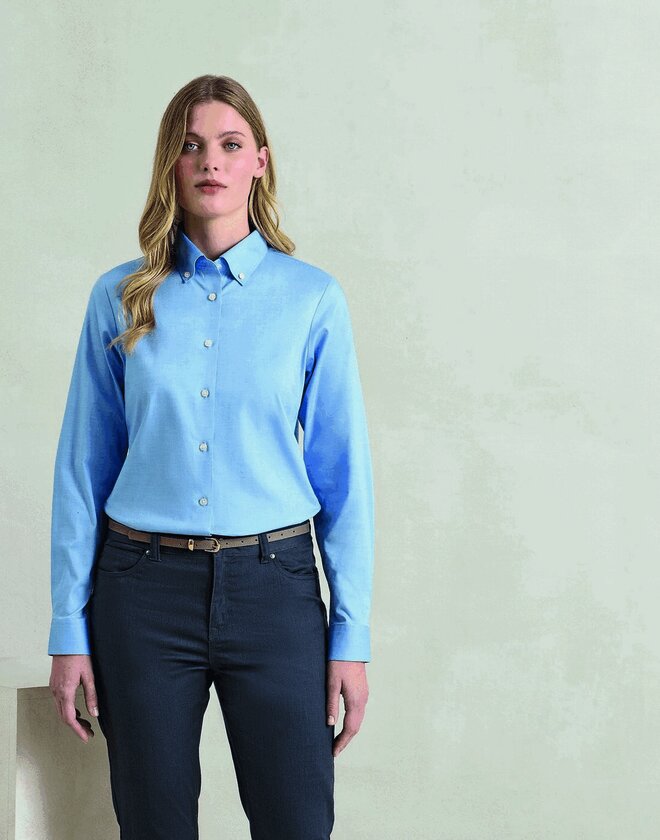 Premier Workwear Oxford Long Sleeve Shirt - PR384F