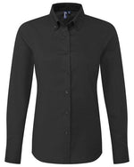 Premier Workwear Oxford Long Sleeve Shirt - PR384F - thumbnail 2