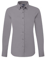 Premier Workwear Oxford Long Sleeve Shirt - PR384F - thumbnail 5