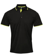 Premier Workwear Mens Contrast Tipped Coolchecker Polo Shirt - PR618M - thumbnail 2