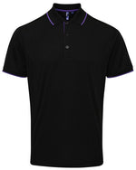 Premier Workwear Mens Contrast Tipped Coolchecker Polo Shirt - PR618M - thumbnail 4