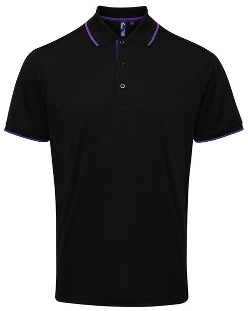 Premier Workwear Mens Contrast Tipped Coolchecker Polo Shirt - PR618M