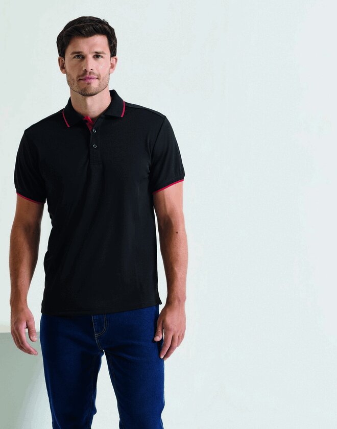 Premier Workwear Mens Contrast Tipped Coolchecker Polo Shirt - PR618M