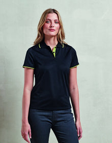 Premier Women's Contrast Tipped Coolchecker® Polo