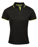 Premier Workwear Ladies Contrast Tipped Coolchecker Polo Shirt - PR619M - thumbnail 2