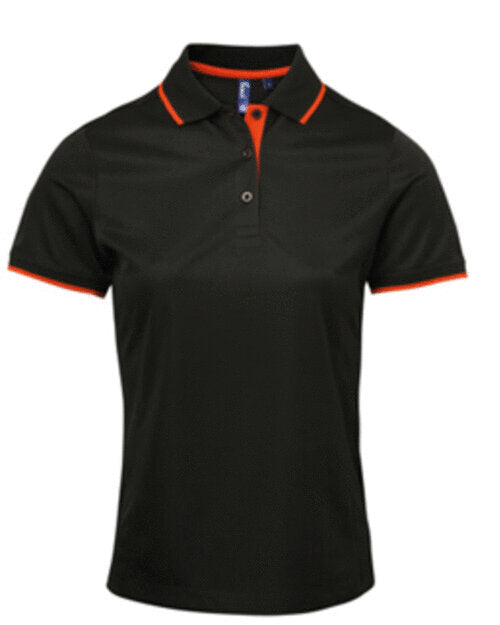 Premier Workwear Ladies Contrast Tipped Coolchecker Polo Shirt - PR619M