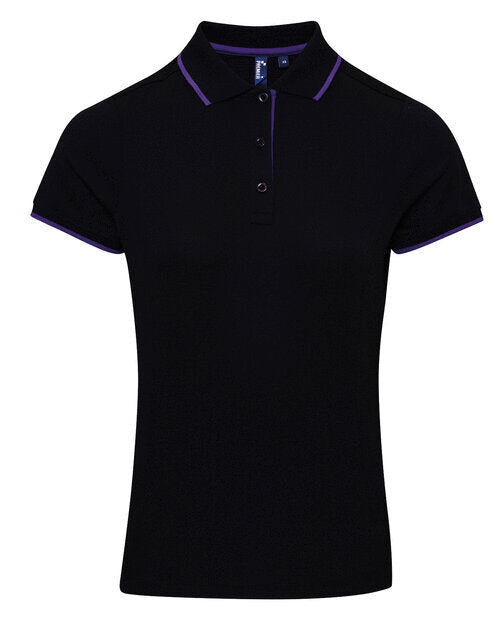 Premier Workwear Ladies Contrast Tipped Coolchecker Polo Shirt - PR619M