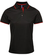 Premier Workwear Ladies Contrast Tipped Coolchecker Polo Shirt - PR619M - thumbnail 5