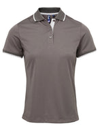 Premier Workwear Ladies Contrast Tipped Coolchecker Polo Shirt - PR619M