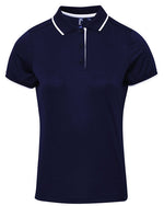 Premier Workwear Ladies Contrast Tipped Coolchecker Polo Shirt - PR619M - thumbnail 9