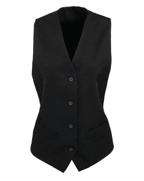 Premier Women's Lined Polyester Waistcoat