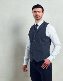 Premier Men's Herringbone Waistcoat