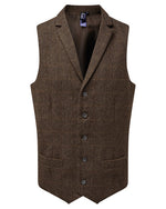 Premier Workwear Mens Herringbone Waistcoat - PR625M - thumbnail 2