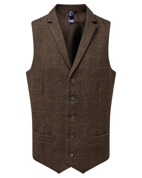Premier Workwear Mens Herringbone Waistcoat - PR625M