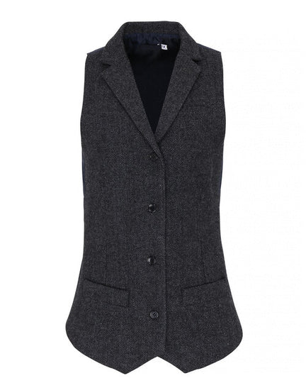 Premier Workwear Ladies Herringbone Waistcoat - PR626M