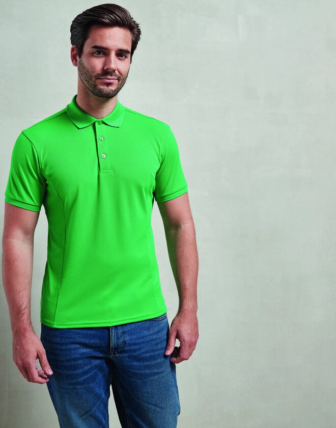 Premier Mens Coolchecker Plus Pique Polo Shirt Coolplus (cont)
