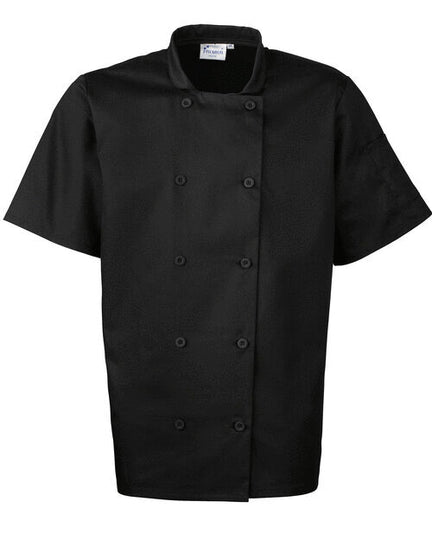Premier Workwear Short Sleeve Chefs Jacket - PR656M