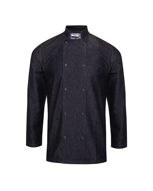 Premier Workwear Denim Chefs Jacket - PR660M