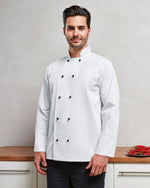 Premier Workwear Cuisine Long Sleeve Chefs Jacket - PR661M - thumbnail 1