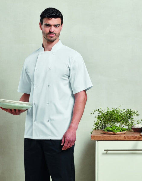 Premier Chef's Short Sleeve Stud Jacket