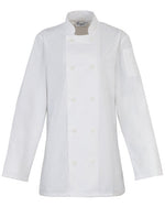 Premier Workwear Ladies Long Sleeve Chefs Jacket - PR671M - thumbnail 2