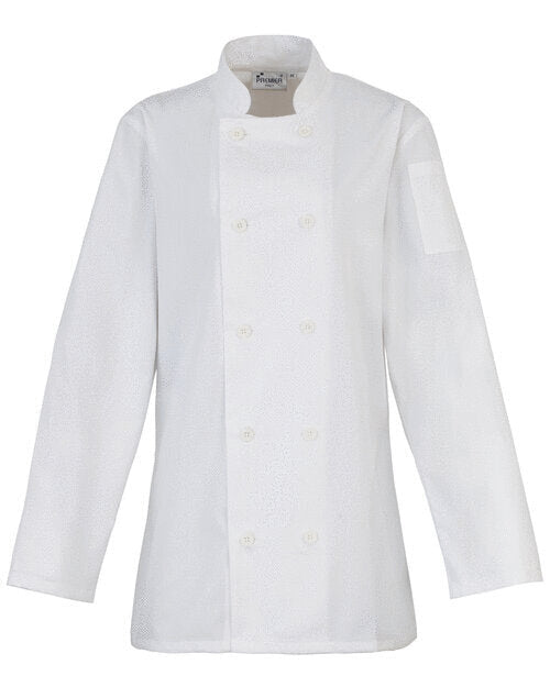 Premier Workwear Ladies Long Sleeve Chefs Jacket - PR671M