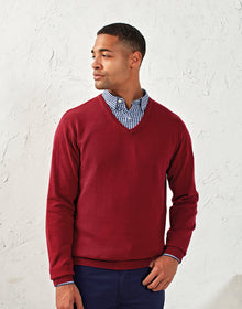 Premier Men's Knitted V-Neck Sweater