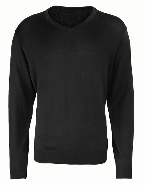Premier Men's Knitted V-Neck Sweater - [CLEARANCE]