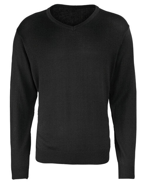 Premier Men's Knitted V-Neck Sweater
