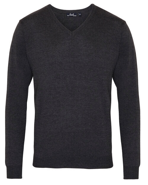 Premier Workwear Mens V-Neck Knitted Sweater - PR694M