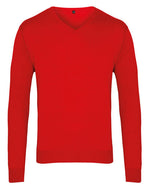 Premier Workwear Mens V-Neck Knitted Sweater - PR694M