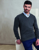 Premier Workwear Mens V-Neck Knitted Sweater - PR694M - thumbnail 7