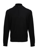 Premier Workwear Mens 1/4 Zip Knitted Sweater - PR695M