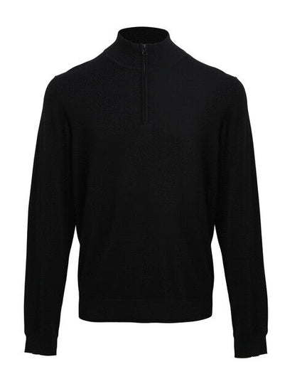 Premier Workwear Mens 1/4 Zip Knitted Sweater - PR695M