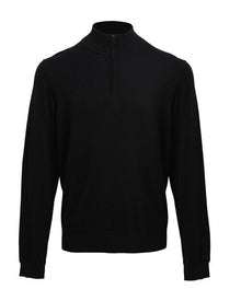 Premier Men's Quarter-Zip Knitted Sweater