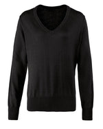 Premier Workwear Ladies Knitted V-Neck Sweater - PR696M
