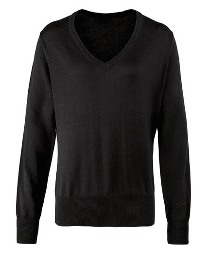 Premier Workwear Ladies Knitted V-Neck Sweater - PR696M
