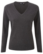 Premier Workwear Ladies Knitted V-Neck Sweater - PR696M