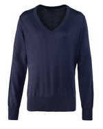 Premier Workwear Ladies Knitted V-Neck Sweater - PR696M - thumbnail 4