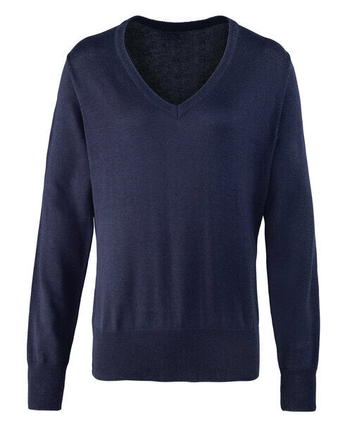 Premier Workwear Ladies Knitted V-Neck Sweater - PR696M