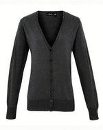 Premier Workwear Ladies Button Through Knitted Cardigan - PR697M - thumbnail 4