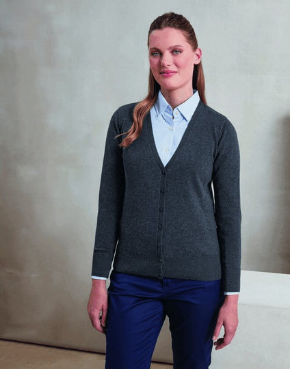 Premier Workwear Ladies Button Through Knitted Cardigan - PR697M