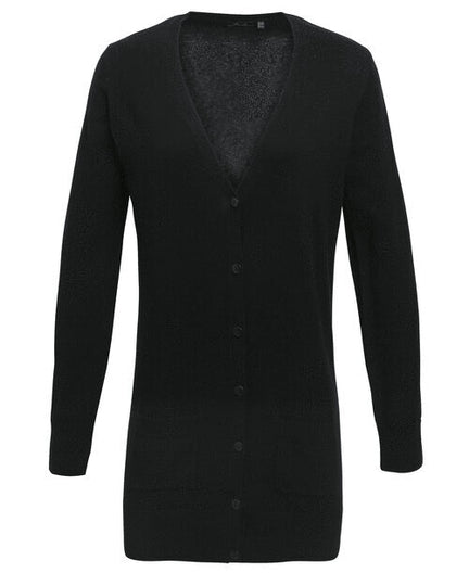 Premier Workwear Ladies Long Length Knitted Cardigan - PR698M