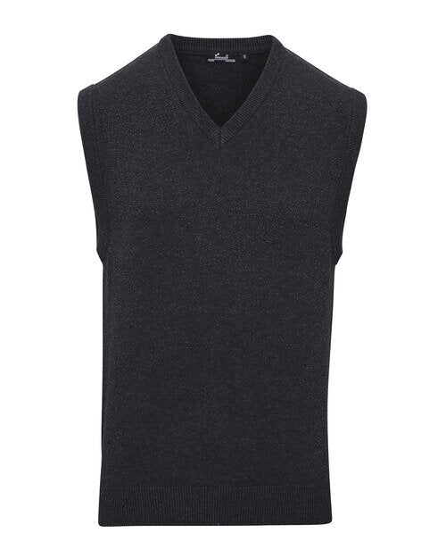 Premier Workwear Mens V-Neck Sleeveless Sweater - PR699M