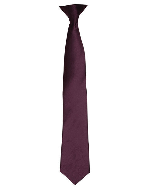 Premier Workwear Colours Collection Satin Clip On Tie - PR755M