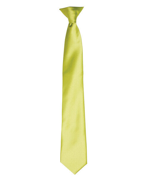 Premier Workwear Colours Collection Satin Clip On Tie - PR755M