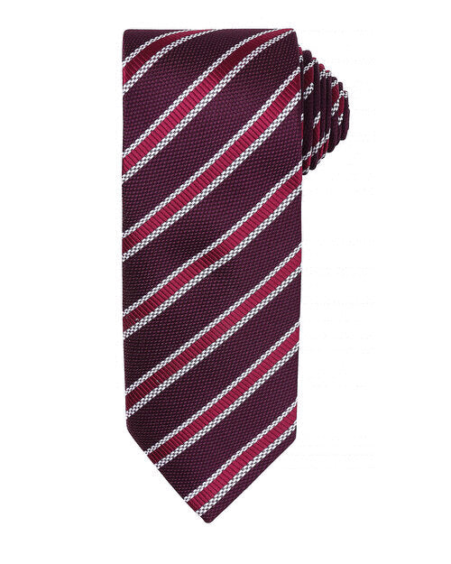 Premier Workwear Waffle Stripe Tie - PR783M
