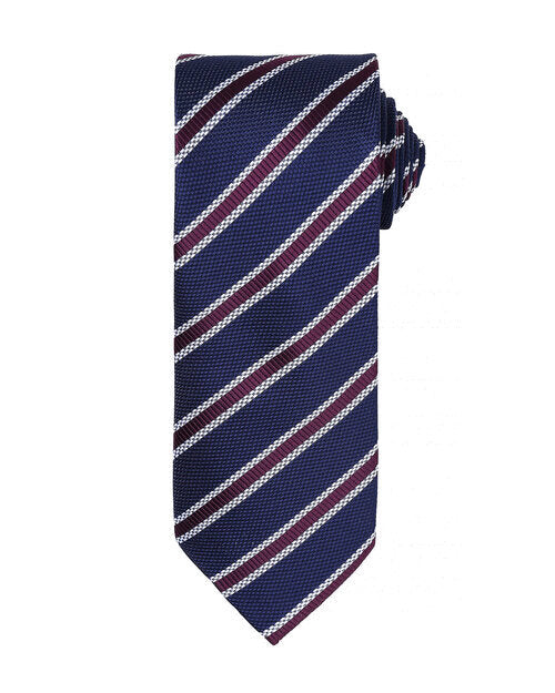 Premier Workwear Waffle Stripe Tie - PR783M